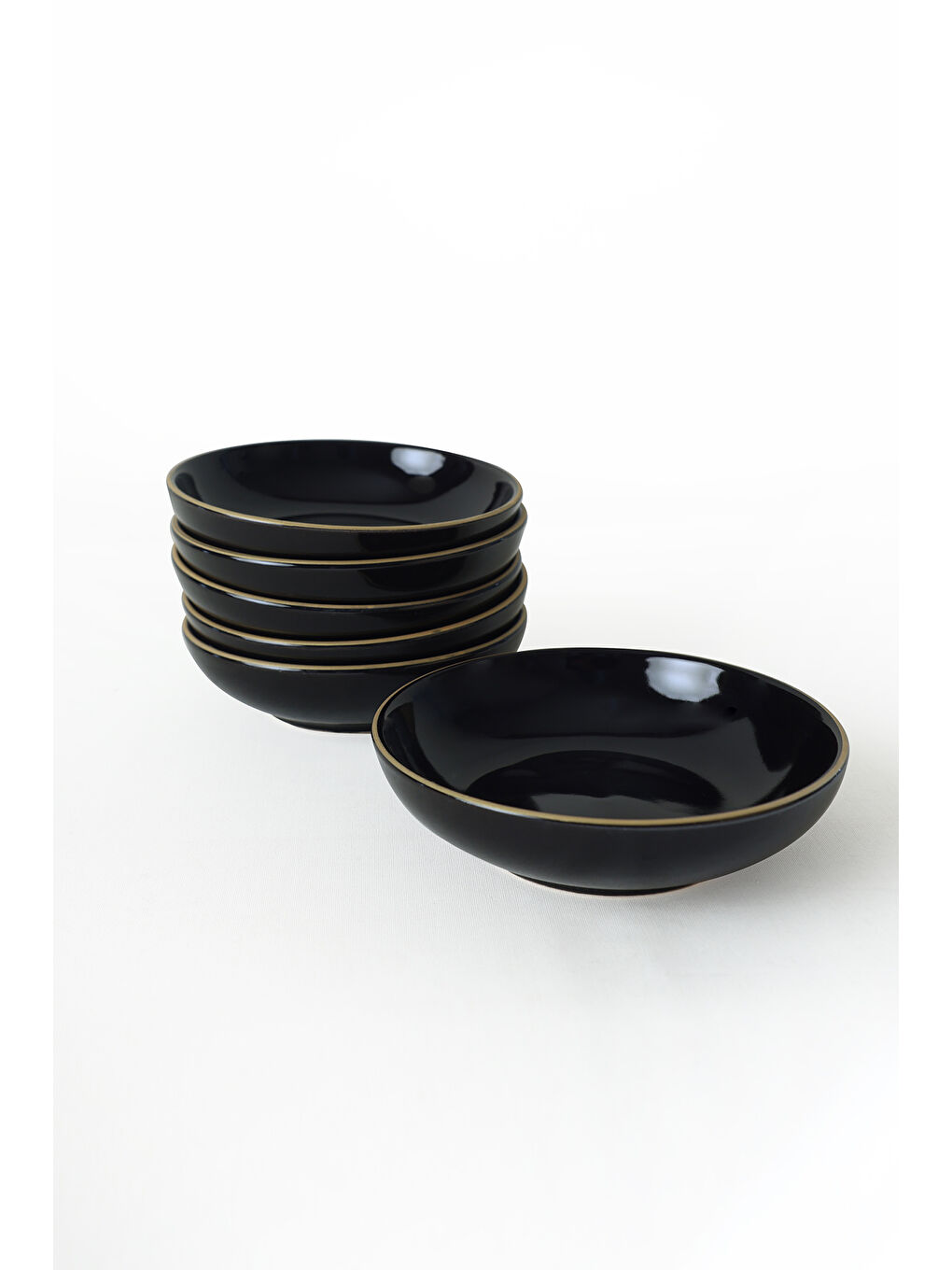 Siyah Gold Halka Çerezlik / Sosluk 13 Cm 6 Adet-2