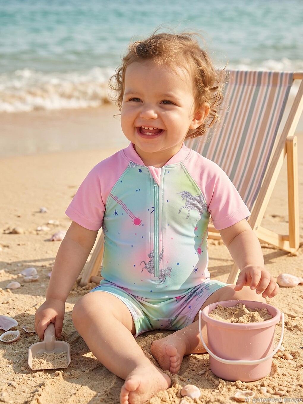 Baby Baskılı 6-18 Ay Mayo - Pembe