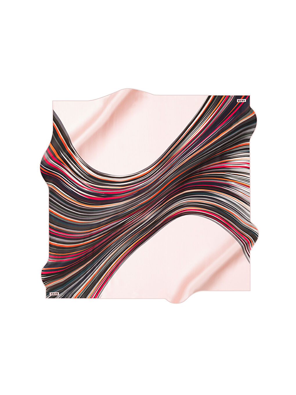 Beyaz 90X90 İpek Krep Saten Eşarp