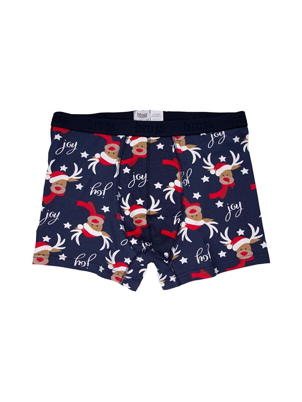 Karışık Erkek Yılbaşı Temalı Boxer 3'lü Paket Renkli Pamuklu-2