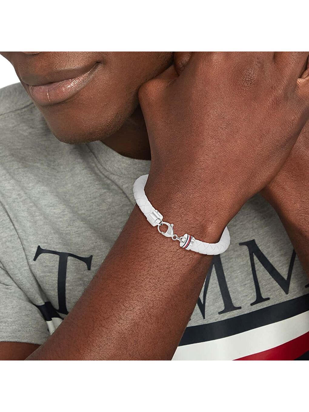 Beyaz THJ2790555 Erkek Bileklik-1