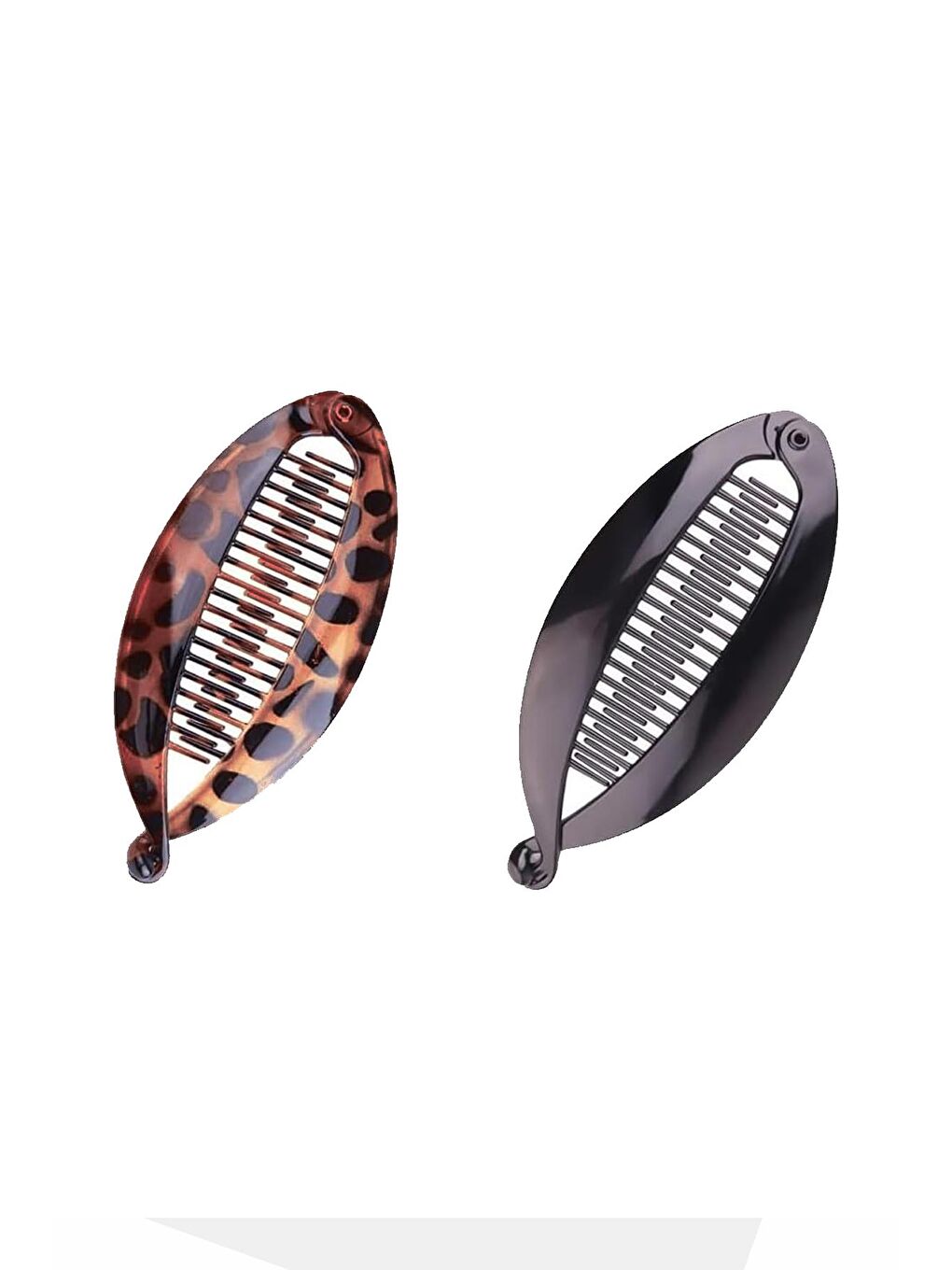 Kahverengi 2 Adet Yassı Muz Toka