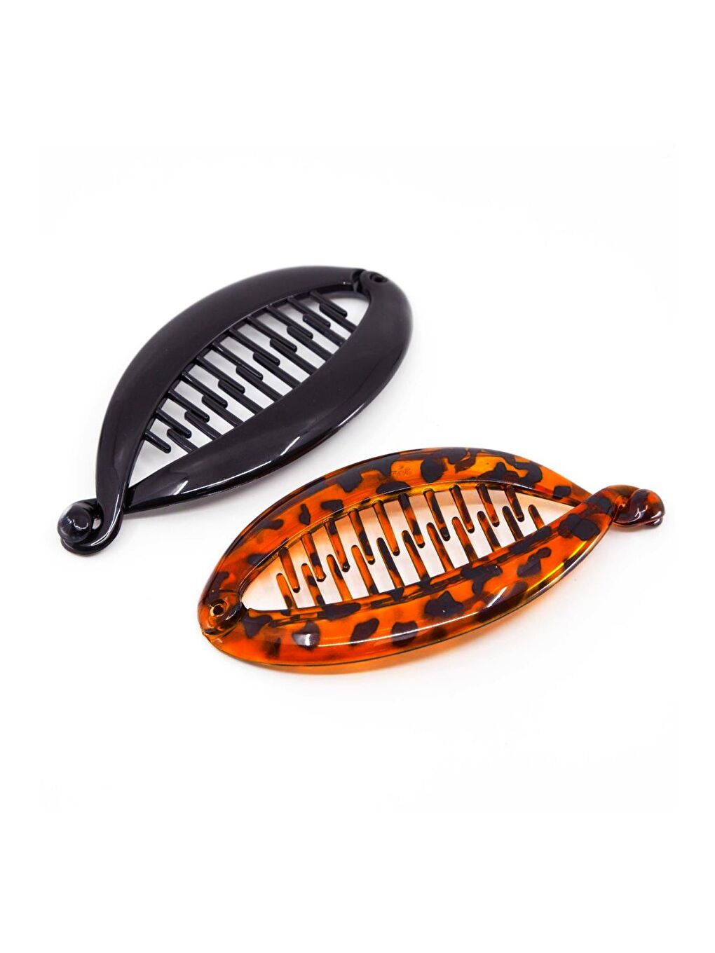 Kahverengi 2 Adet Yassı Muz Toka-2