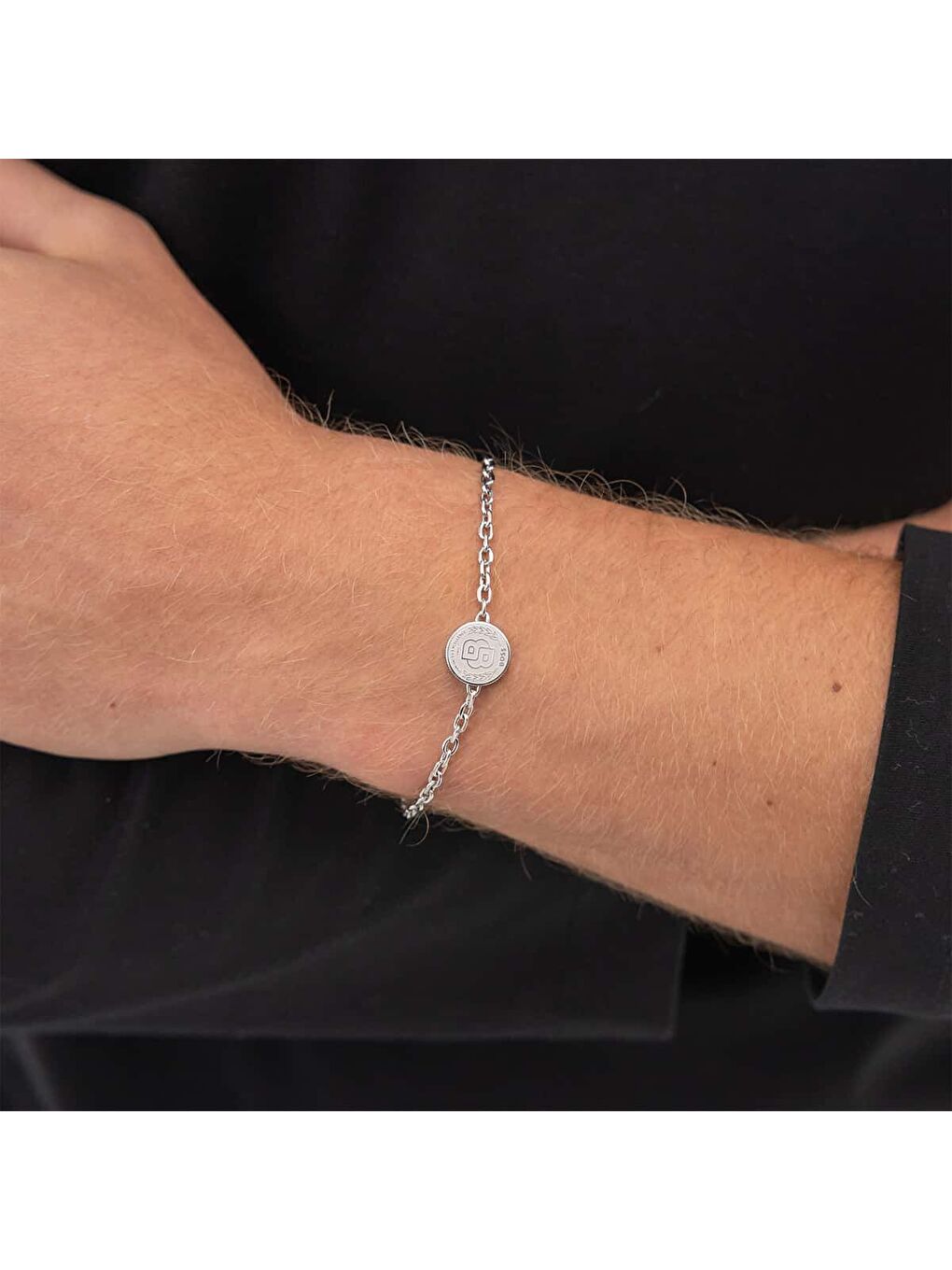 Gri HBJ1580763M Erkek Bileklik-2