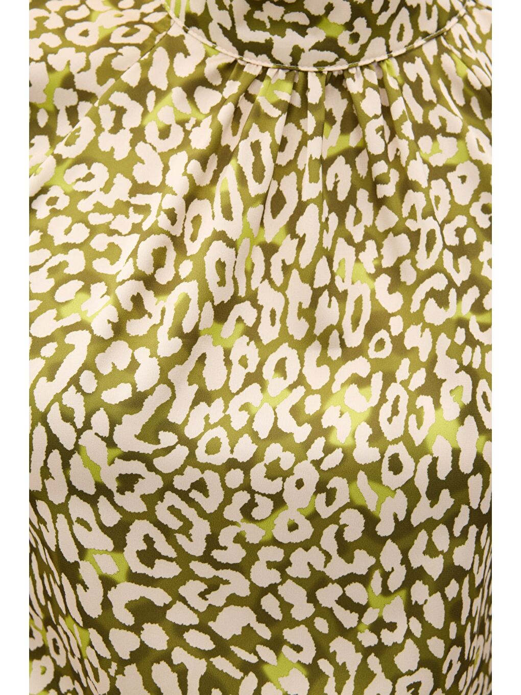 Desenli Bluz - Yeşil-6