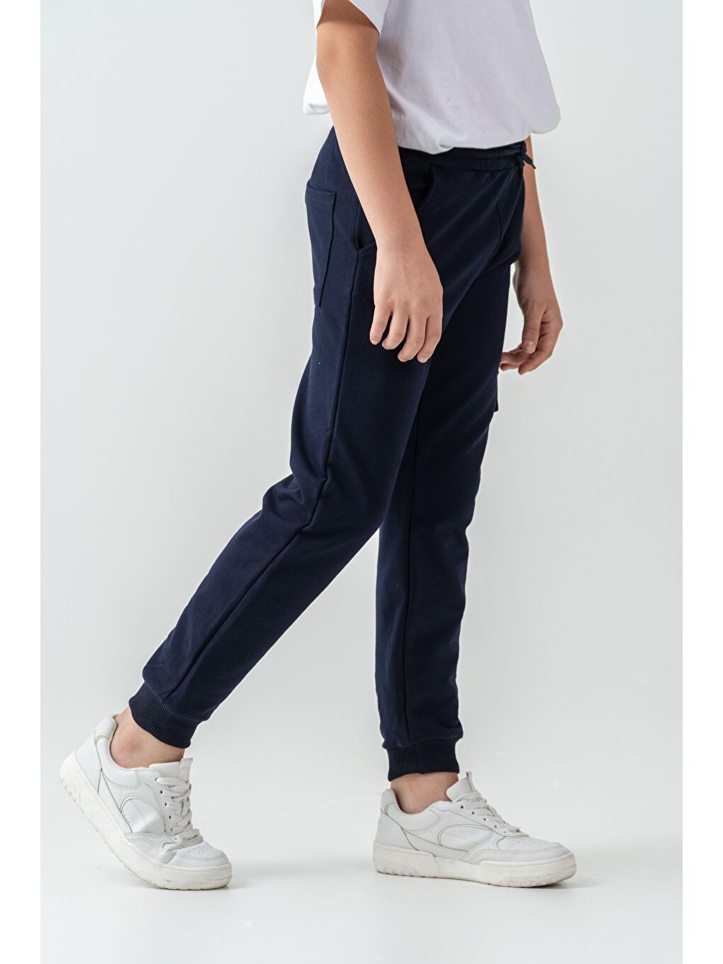 Lacivert Kargo Cepli Erkek Çocuk Eşofman Altı-3