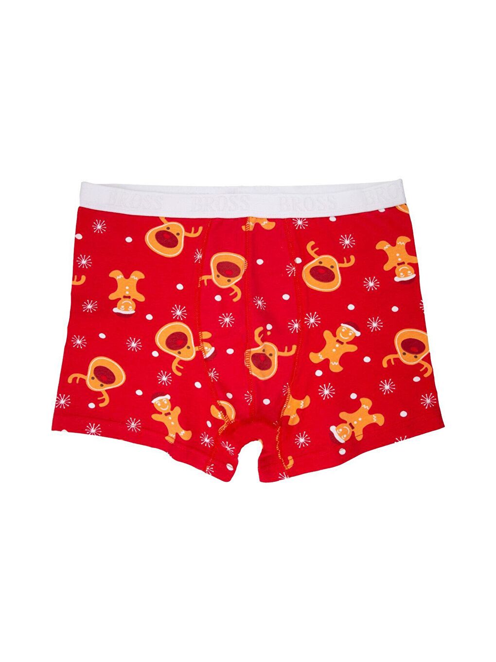 Karışık Erkek Yılbaşı Temalı Boxer 3'lü Paket Renkli Pamuklu-5