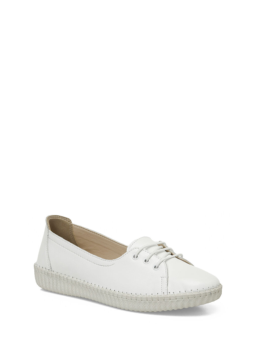 105456.Z5FX Beyaz Kadın Düz Ayakkabı-1