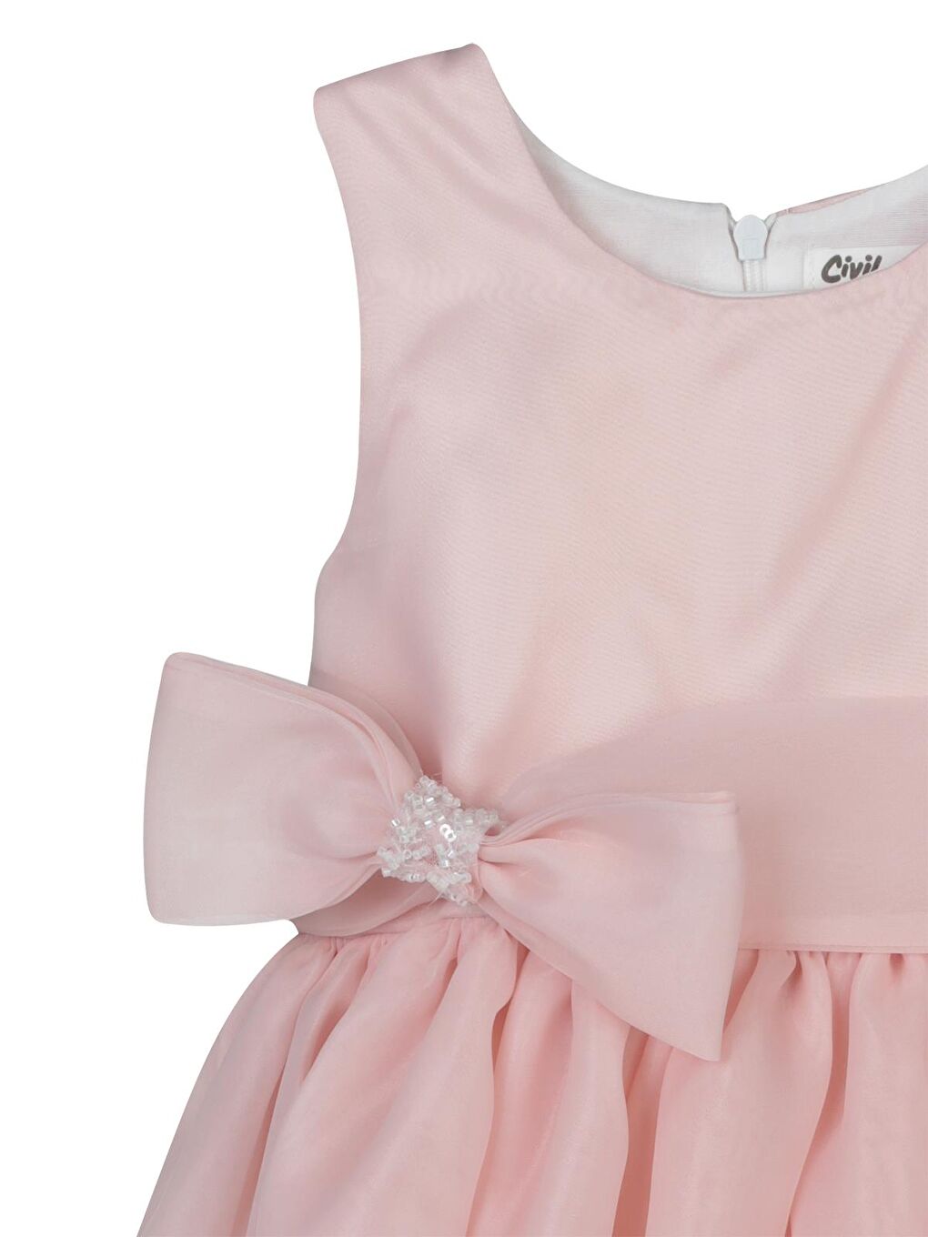 Pembe Girls Kız Çocuk 6-9 Yaş Abiye - Pudra-2