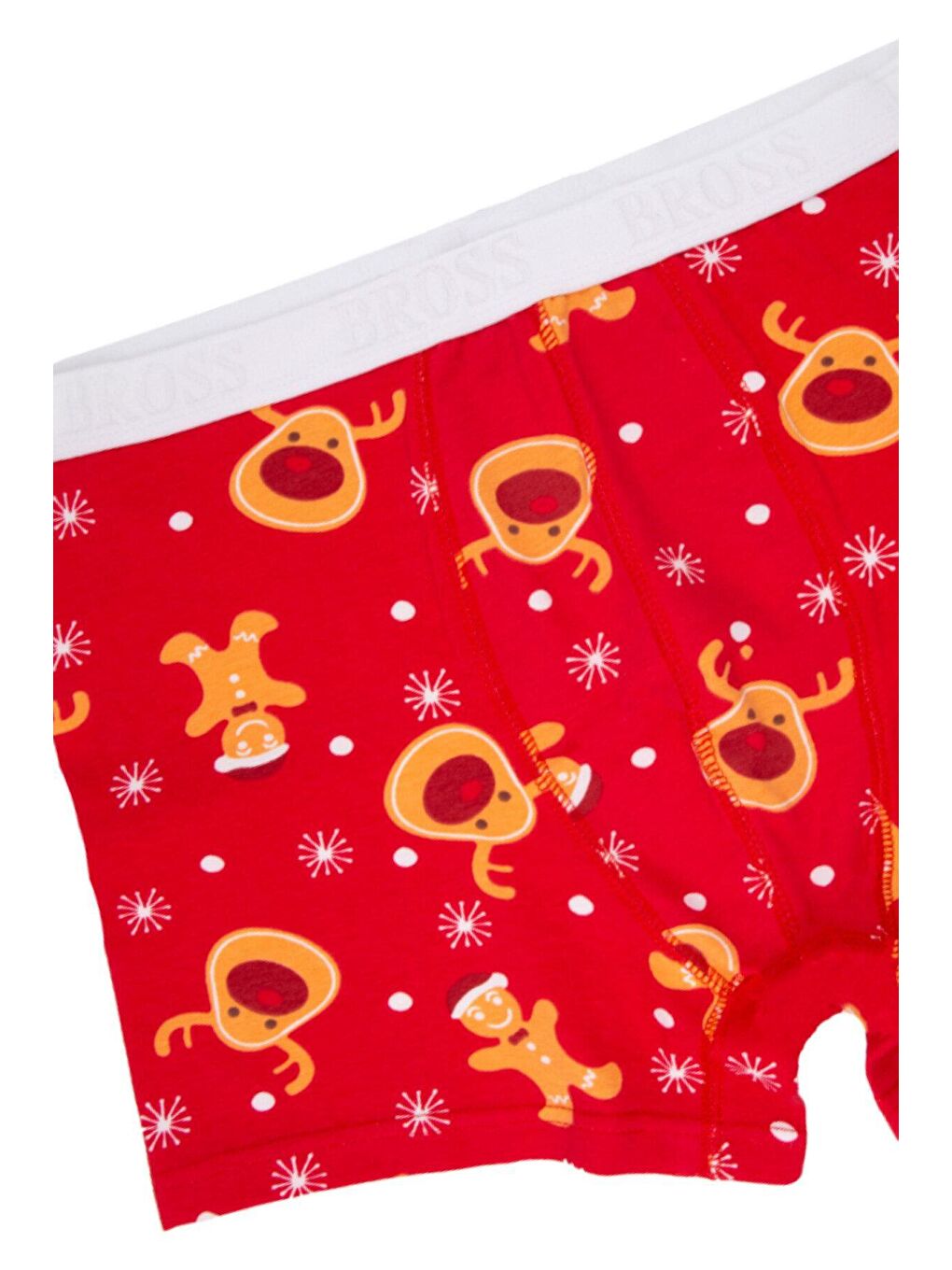 Karışık Erkek Yılbaşı Temalı Boxer 3'lü Paket Renkli Pamuklu-7