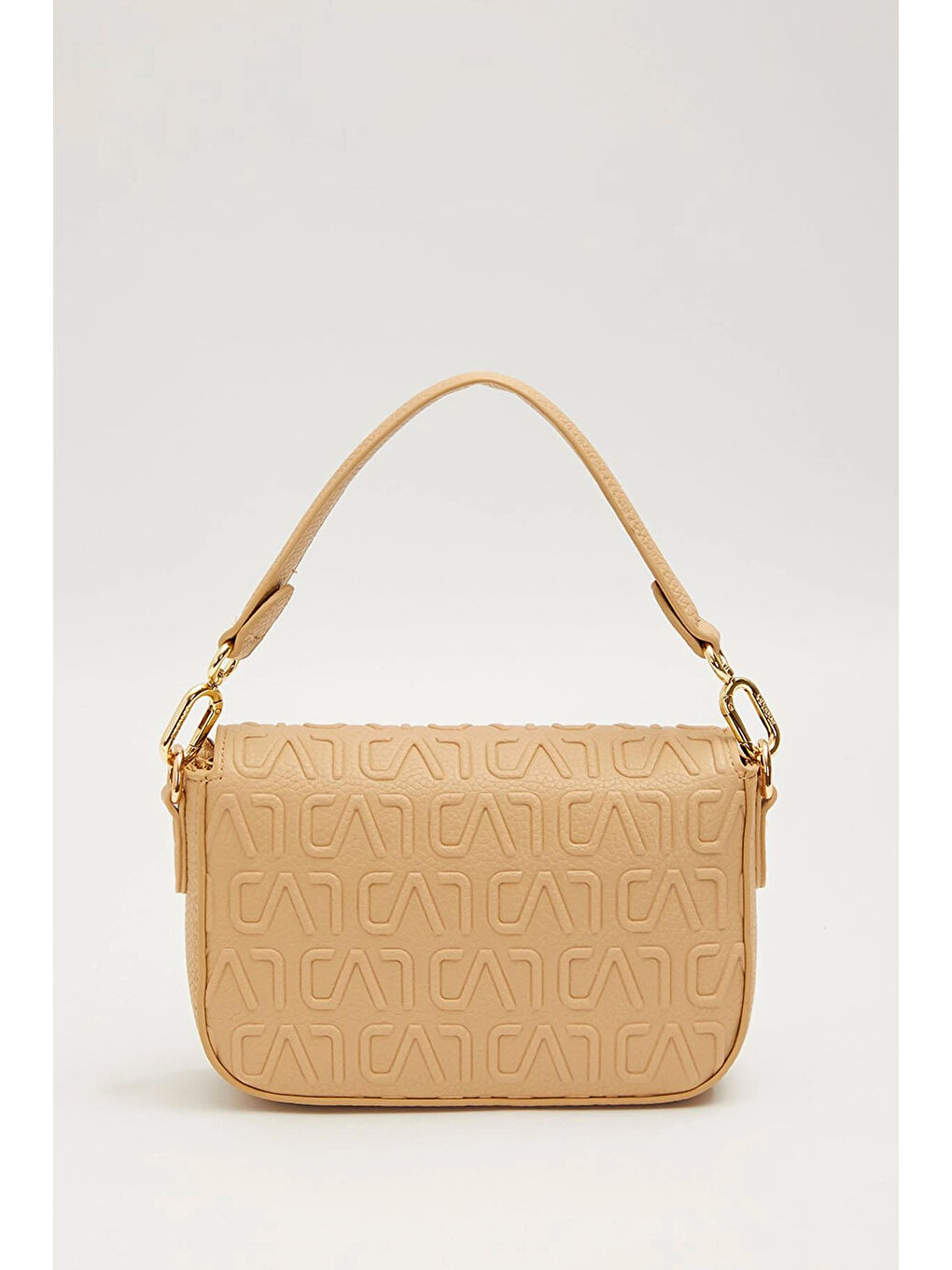 Bej Desenli Deri Askılı Premium Çanta 930627 Vizon-1