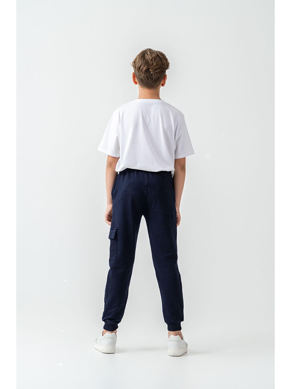 Lacivert Kargo Cepli Erkek Çocuk Eşofman Altı-4