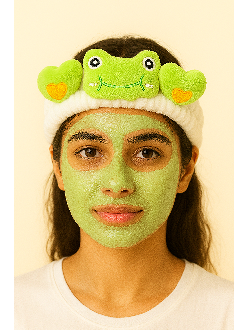 Karışık Kurbağa Aksesuarlı Saç Bandı-1