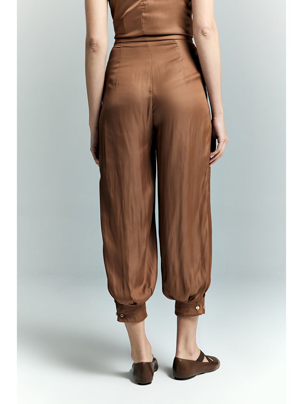 Kahverengi Tosca Pantolon - Tarçın-7