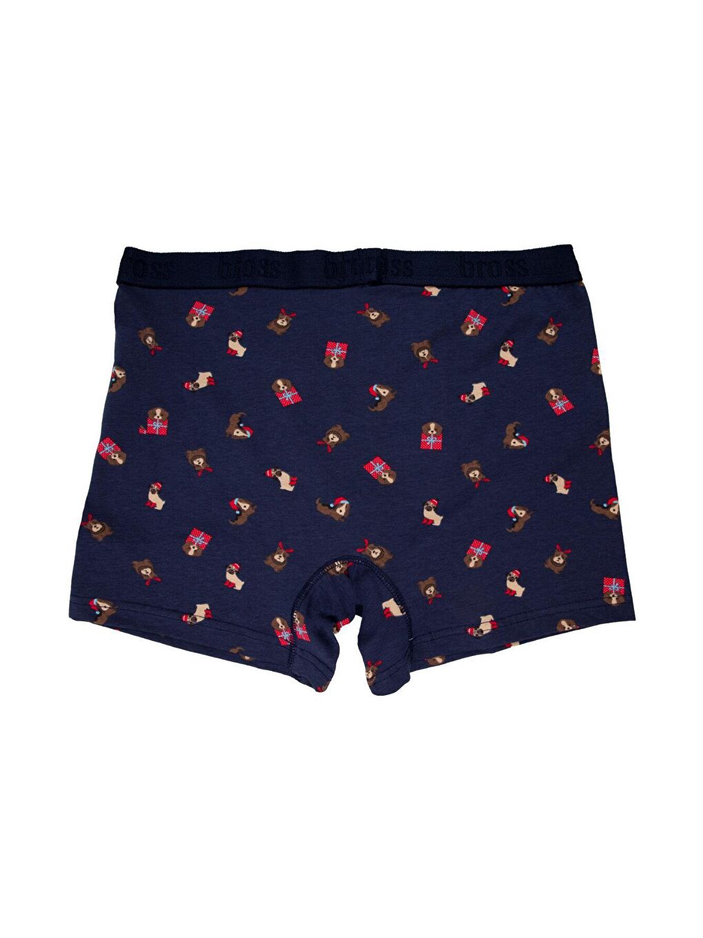 Karışık Erkek Yılbaşı Temalı Boxer 3'lü Paket Renkli Pamuklu-9