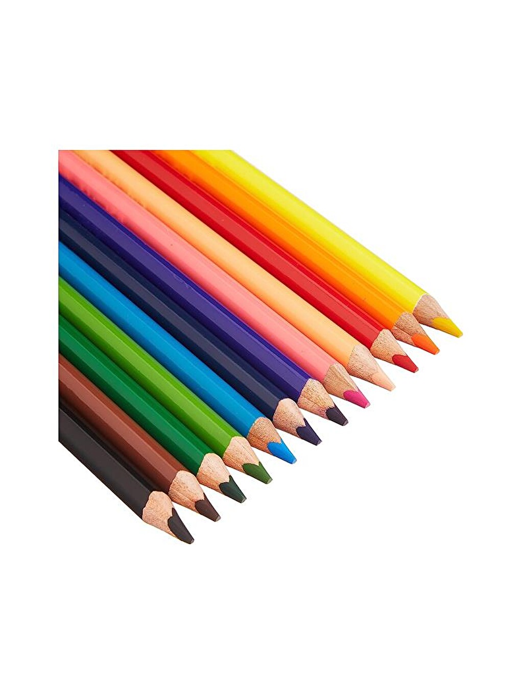 Kuru Boya Üçgen Jumbo Tam Boy 12 Renk 1 Paket Jumbo Kuru Boya Kalemi 12 Li Üçgen Kolay Kullanım Canl-1