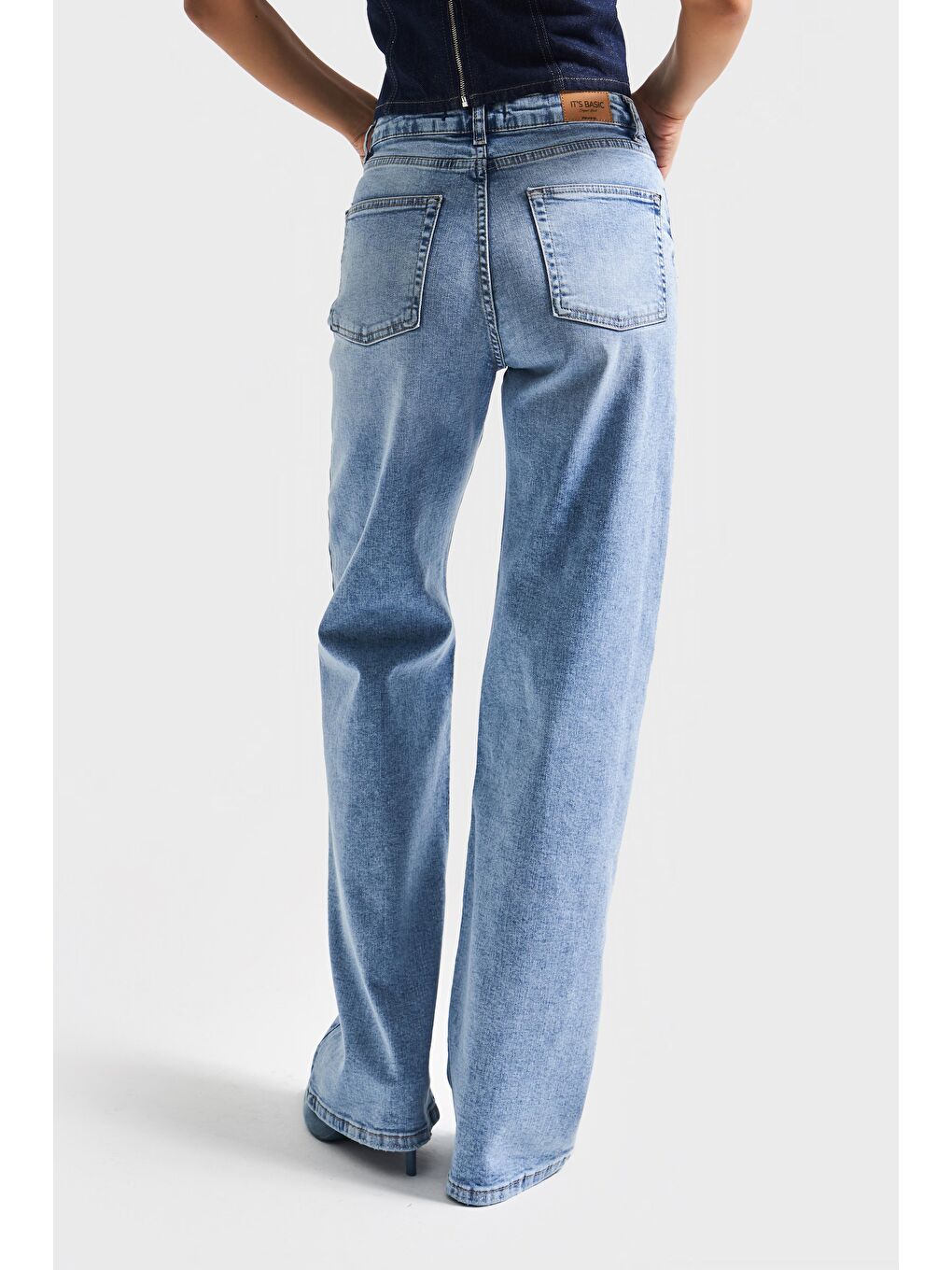 Mavi Kadın Jean Rengi 4s5-27 Straight Fit Elastanlı Esnek Kumaş İç Boy 83 Cm Yüksek Bel Denim Jean-3