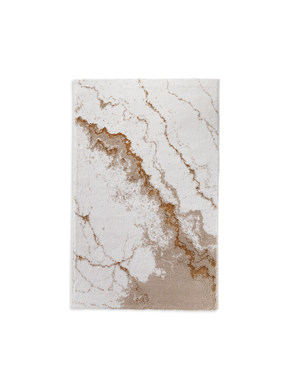 Kahverengi Home Retro 2’li Pamuk Floş Banyo Paspası 60x100 / 40x60 Cm - Gold-1