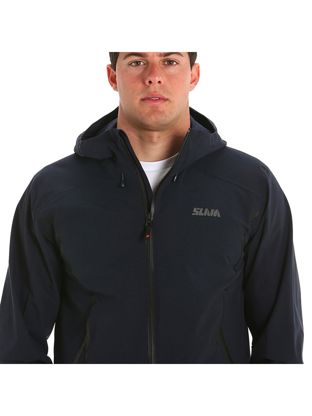 Lacivert Act Hooded Erkek Mavi Ceket Mont-1