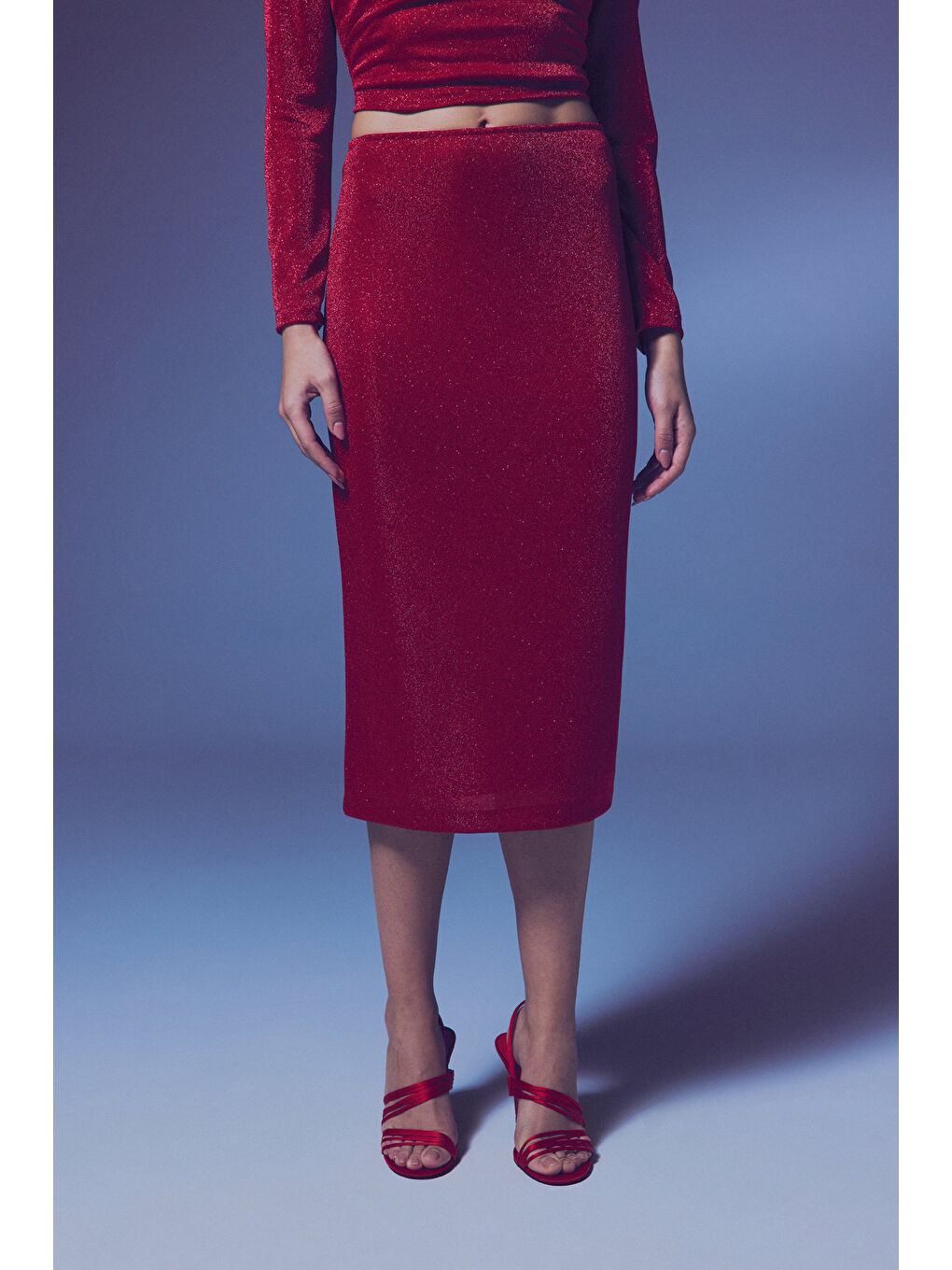 Parlak Kalem Etek - Kırmızı-3