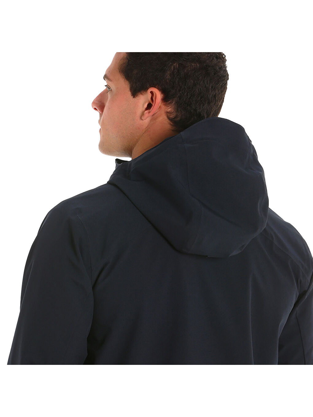 Lacivert Act Hooded Erkek Mavi Ceket Mont-3
