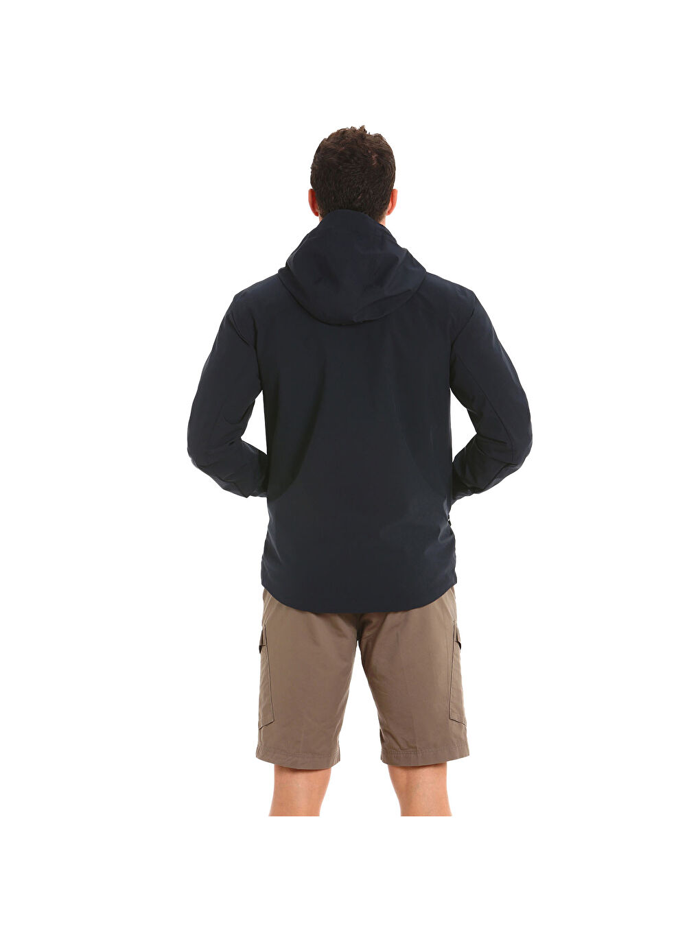 Lacivert Act Hooded Erkek Mavi Ceket Mont-5