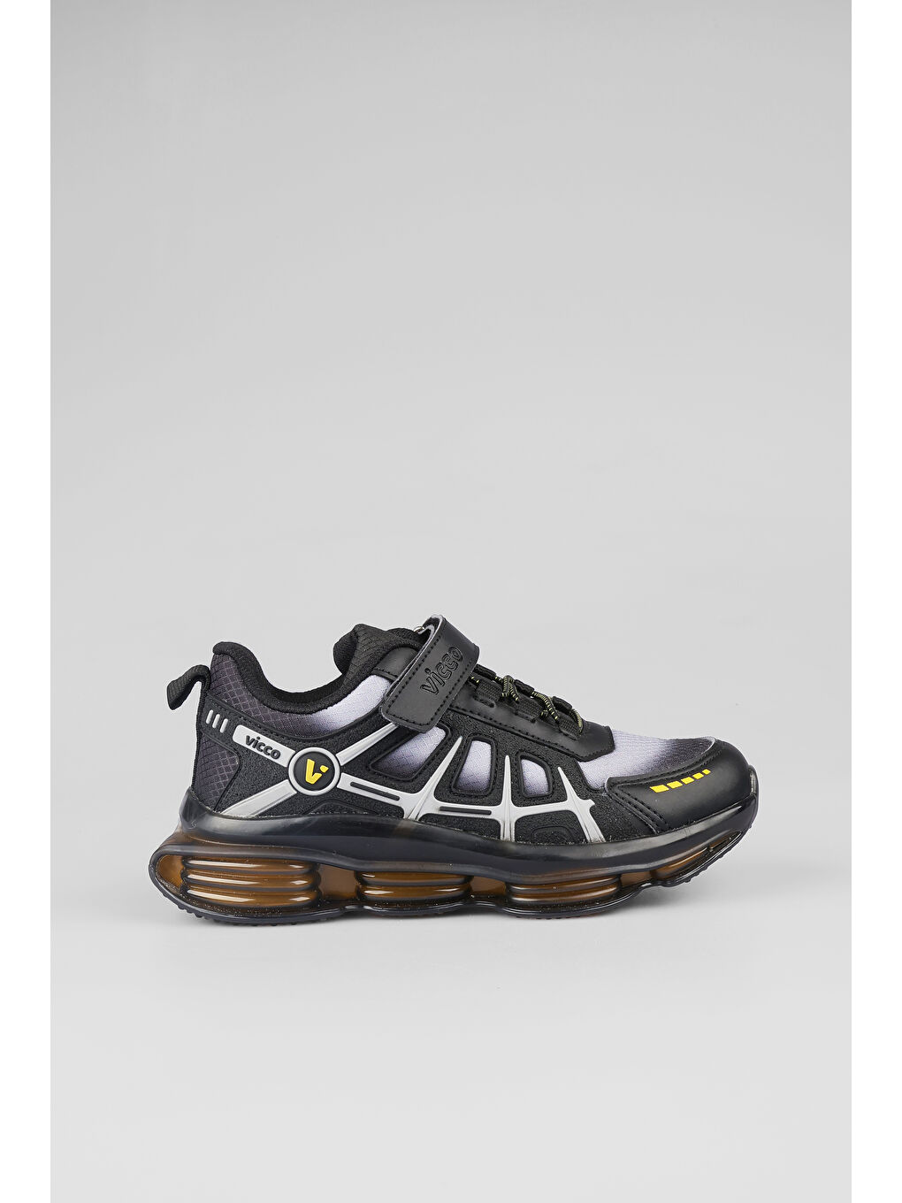 Kontra Havalı Taban Erkek Çocuk Siyah Spor Ayakkabı