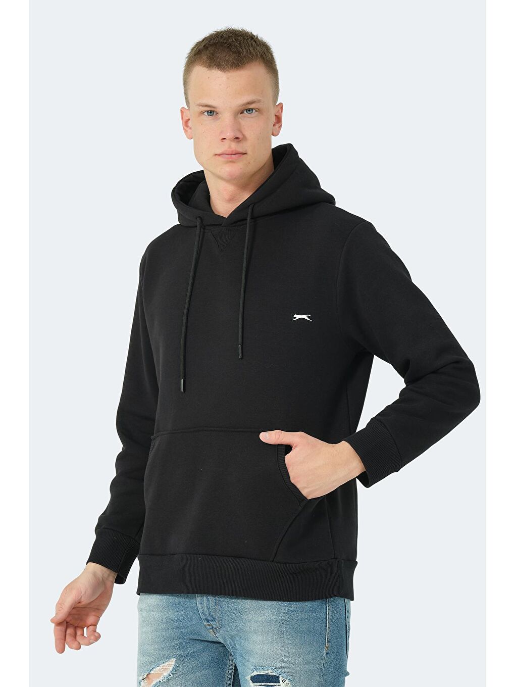 SLAZENGER Siyah KEV I Erkek Sweatshirt Siyah