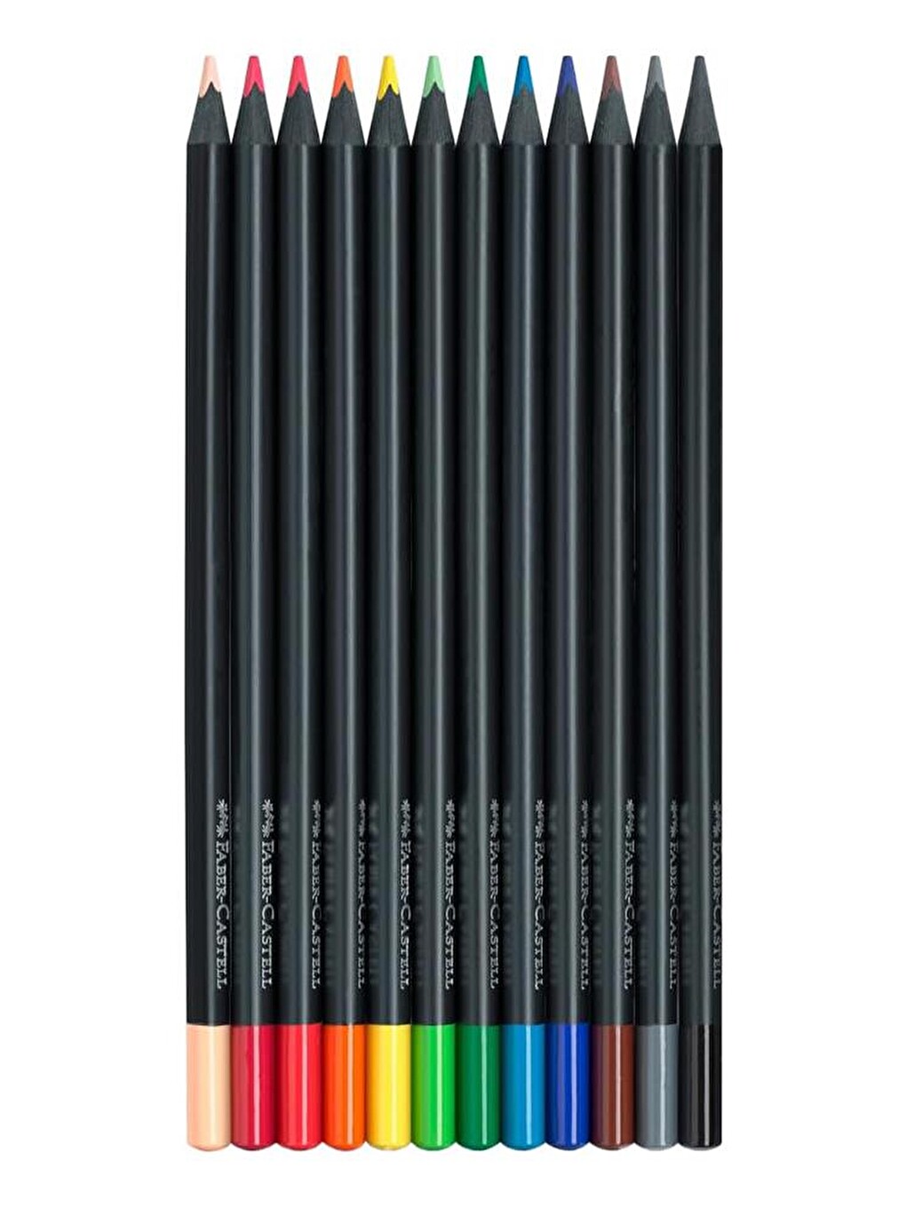 12 Renk Kuru Boya Black Edition 1 Paket 12 Li Kuruboya Tam Boy Karton Kutu-2