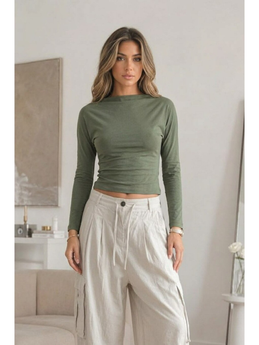 Bordo Kadın Kayık Yaka Basic Dar 3 Lü Bluz-6