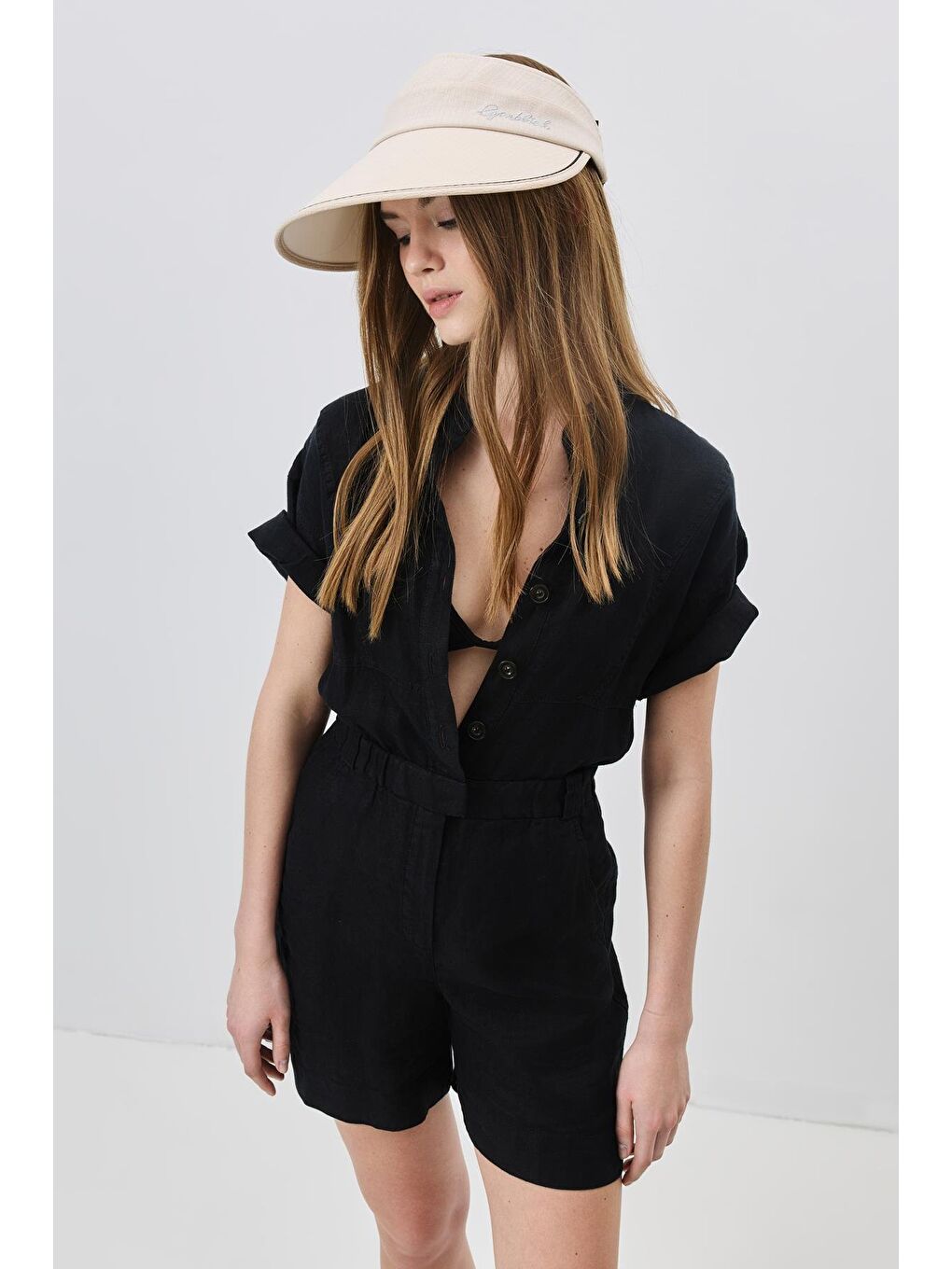 Vizor Plaj Şapkası Y25730-34 Bej-1