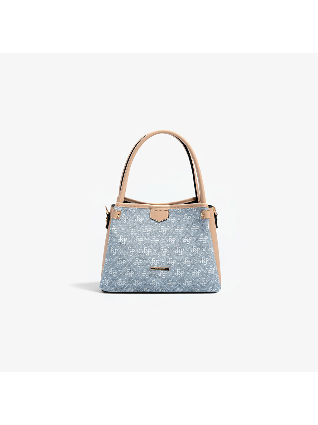 Lacivert Kadın SP1254-M178 SILVER POLO El ve Omuz Çantası Mavi-Ten