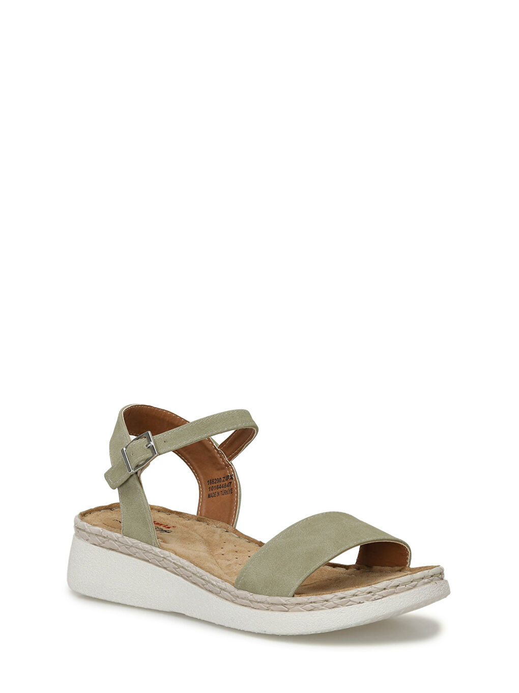 166290.Z4FX Yeşil Kadın Comfort Sandalet-1