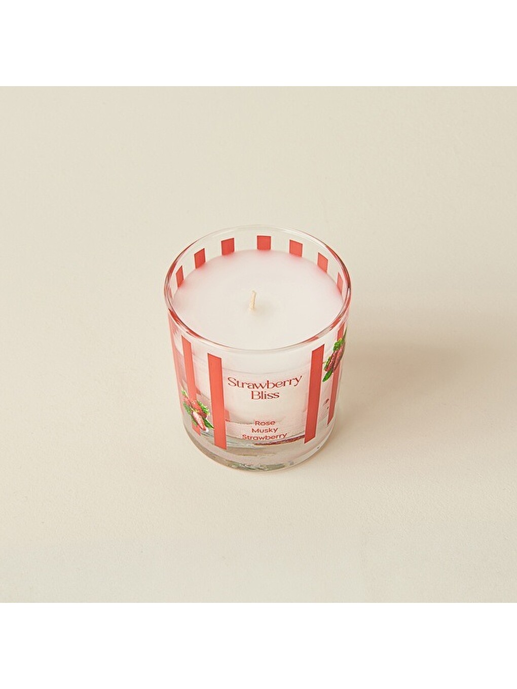 Karışık Deco Strawberry Bliss Bardak Mum - Renkli - 190 Gr-1