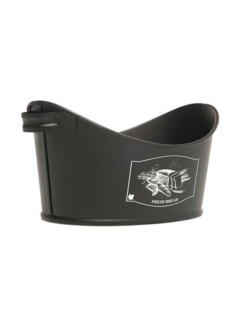 Metal Kayık Ekmeklik - Siyah