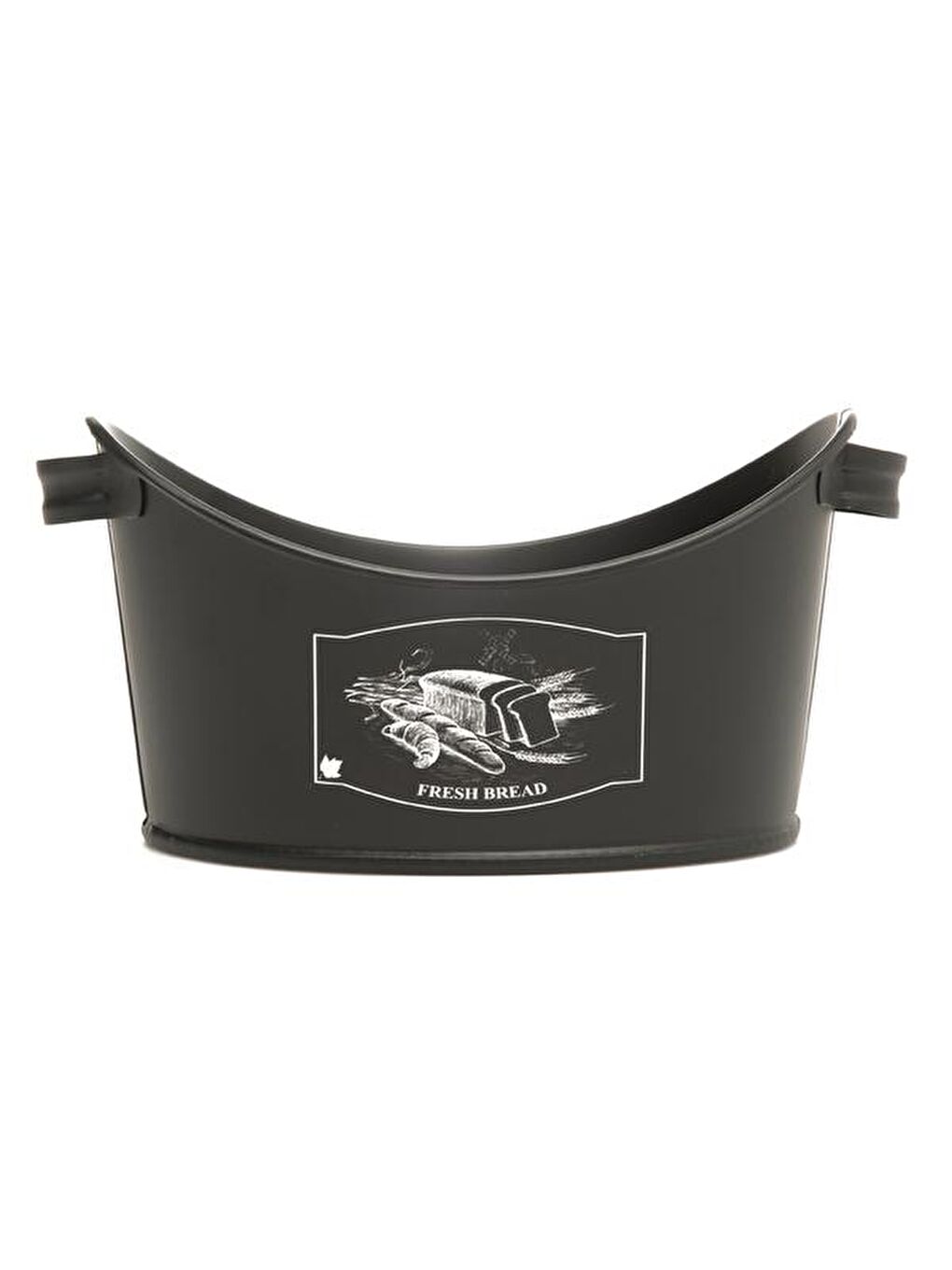 Metal Kayık Ekmeklik - Siyah-2