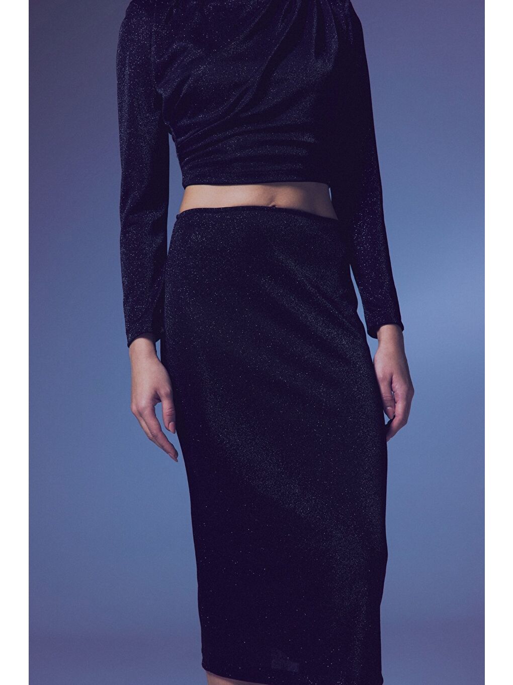 Parlak Kalem Etek - Siyah-5