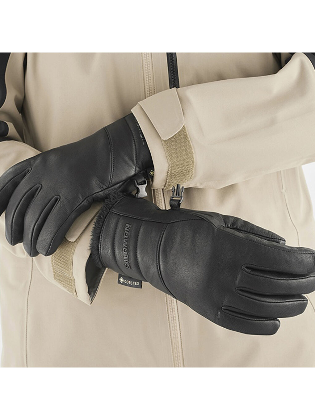 Native Gore-tex Kadın Siyah Eldiven-1