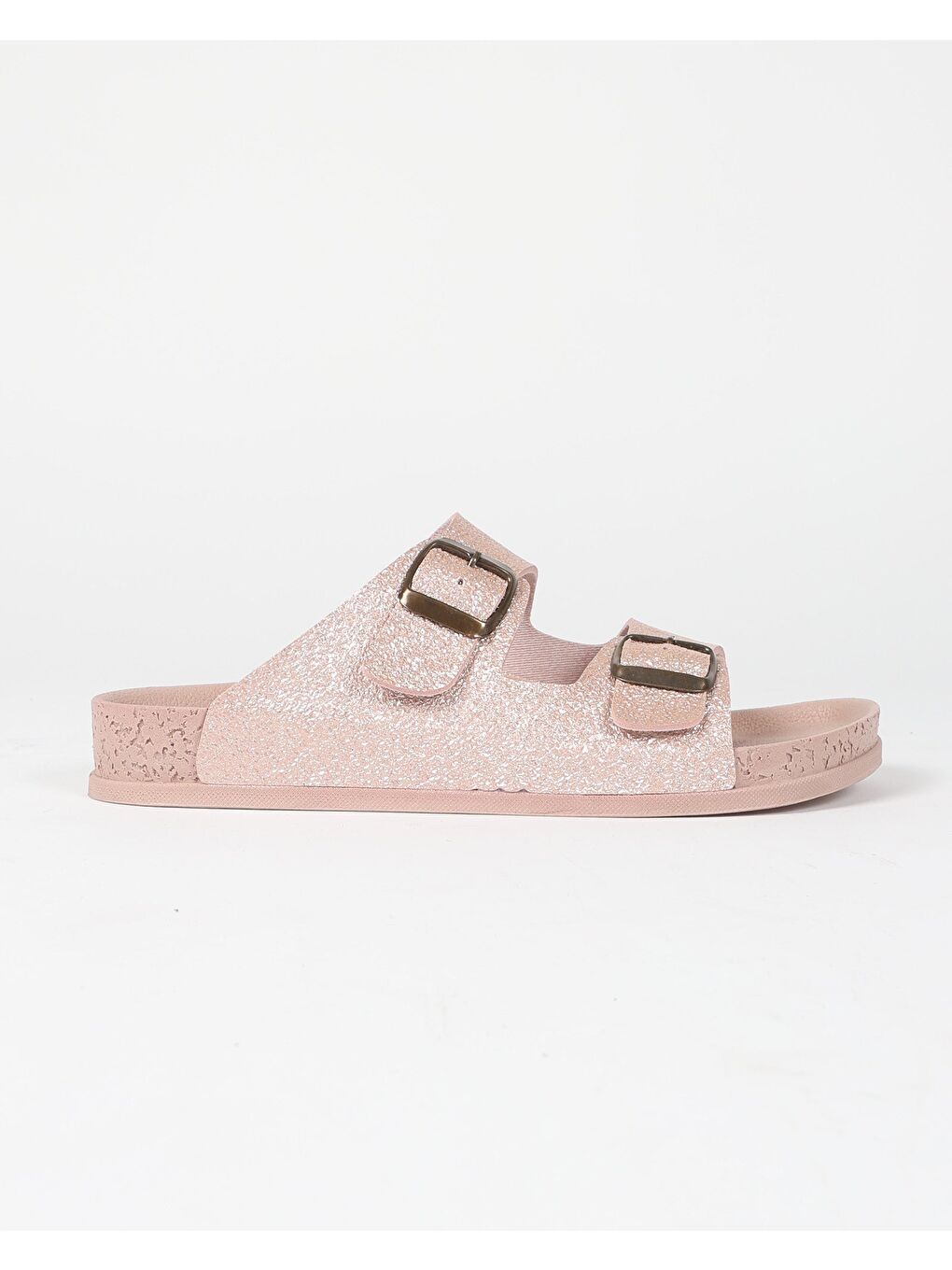 Pembe Kadın Yazlık Çift Tokalı Terlik - QUINN