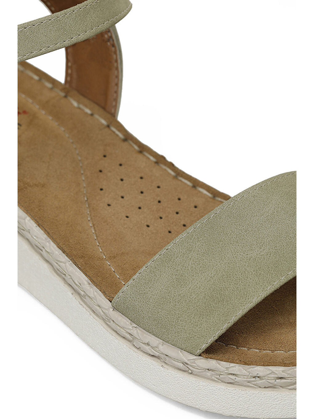 166290.Z4FX Yeşil Kadın Comfort Sandalet-7