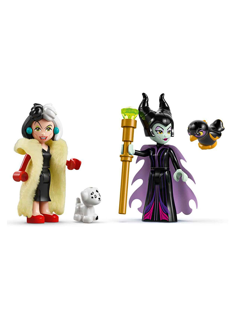 Disney Kötüleri Malefiz in ve Cruella De Vil in Elbiseleri 43262-5
