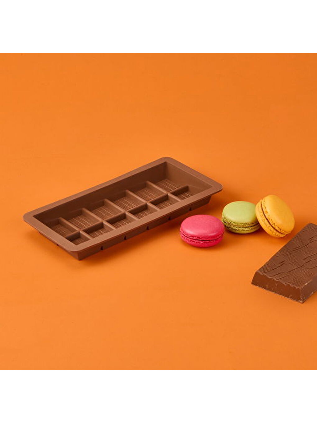 Orta Boy Dubai Çikolatası Kalıbı - Kahverengi-3