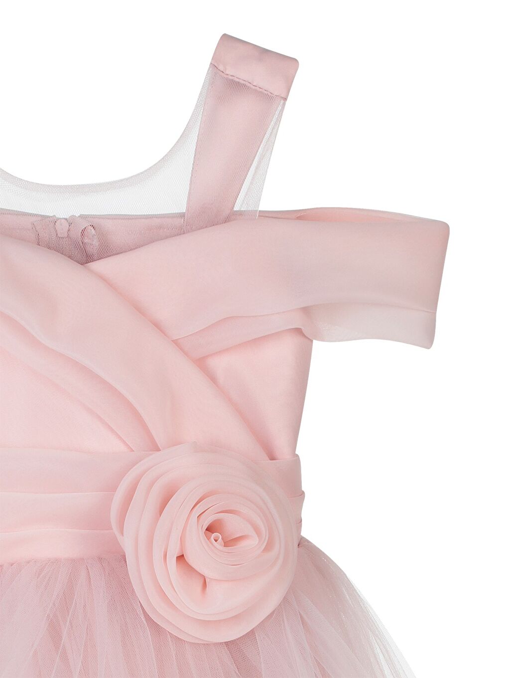 Pembe Girls 6-14 Yaş Abiye - Pudra-1