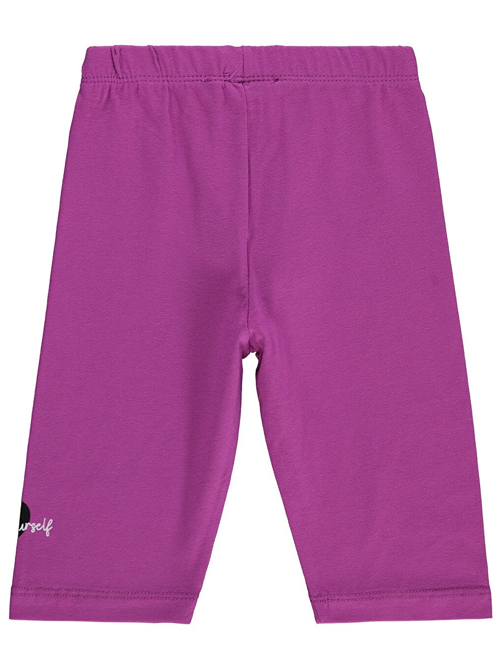 Mor Girls Be Happy Baskılı 2-5 Yaş Tayt - Lila-1