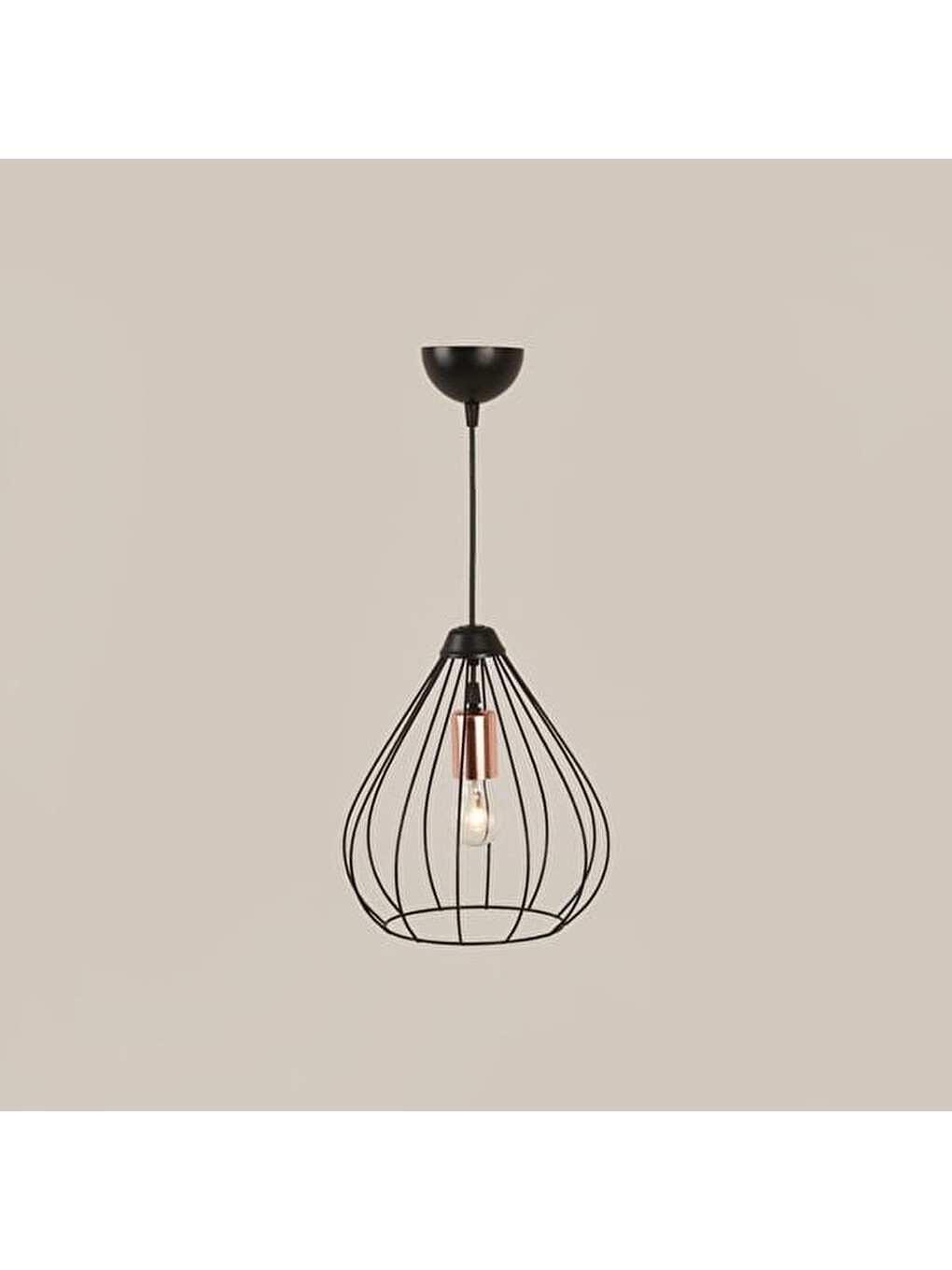 Noctra Tel Kafes Sarkıt - Siyah - 30 Cm