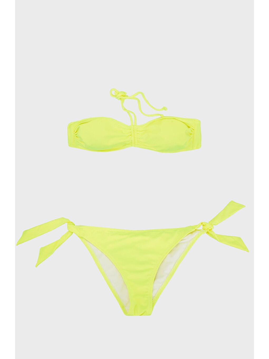 Slipstop Limon Sarısı Neon Yellow Kolay Kuruyan Uv Korumalı Bağlamalı Kadın Bikini SM22140021