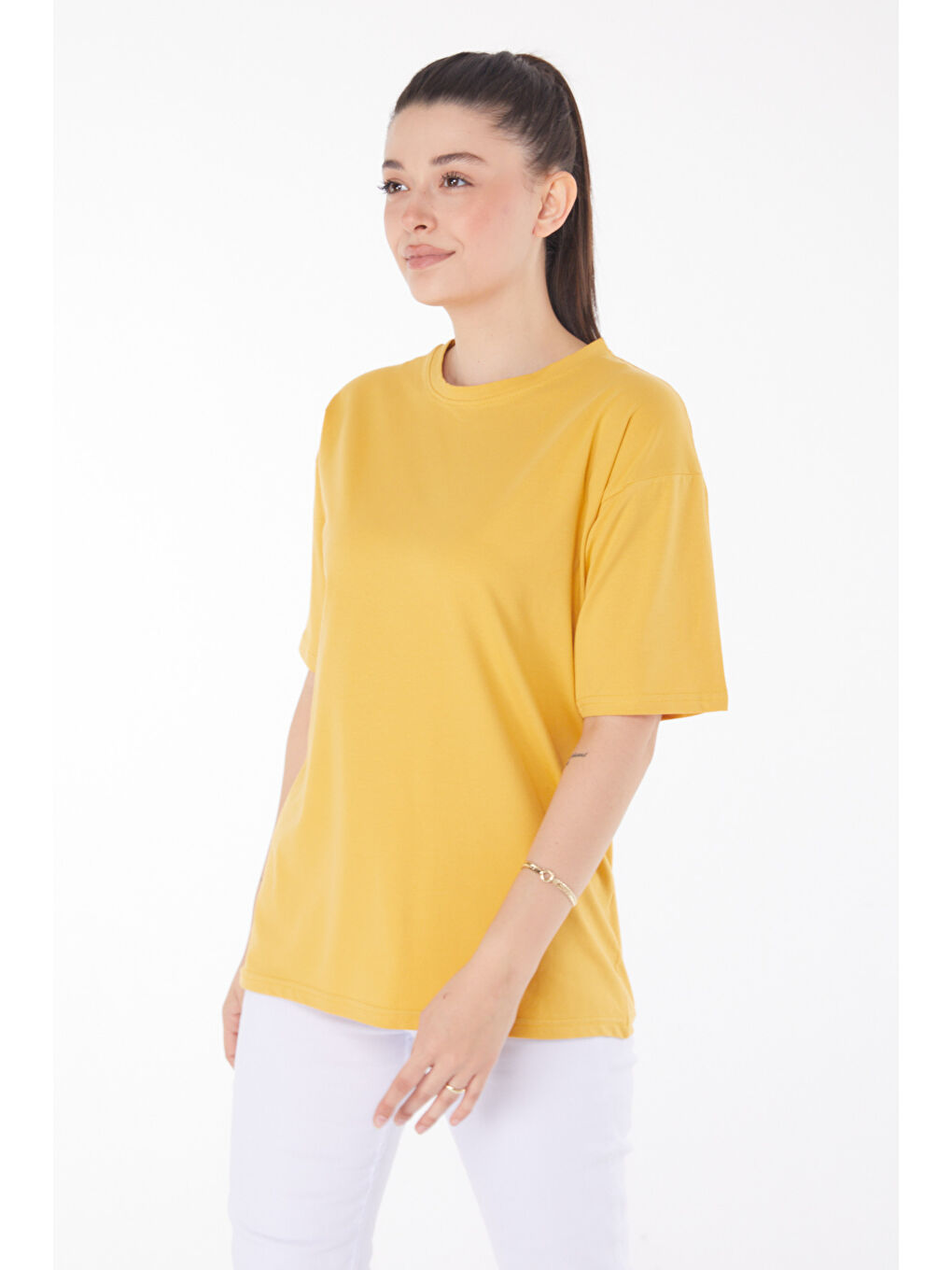 Sarı T-Shirt Hardal - 25849-2