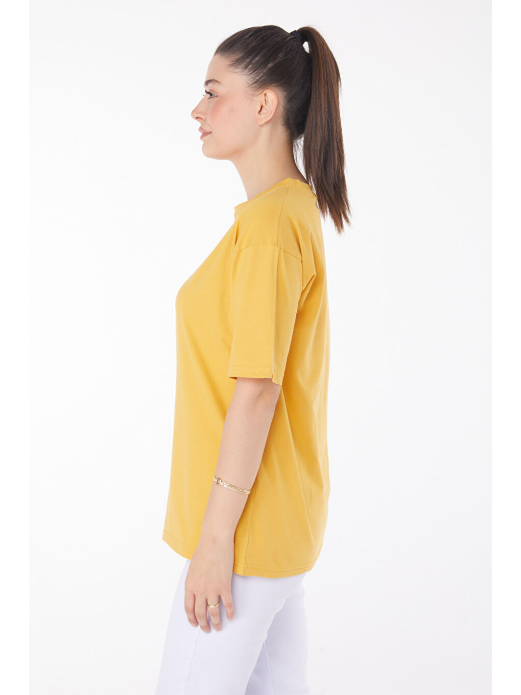 Sarı T-Shirt Hardal - 25849-3