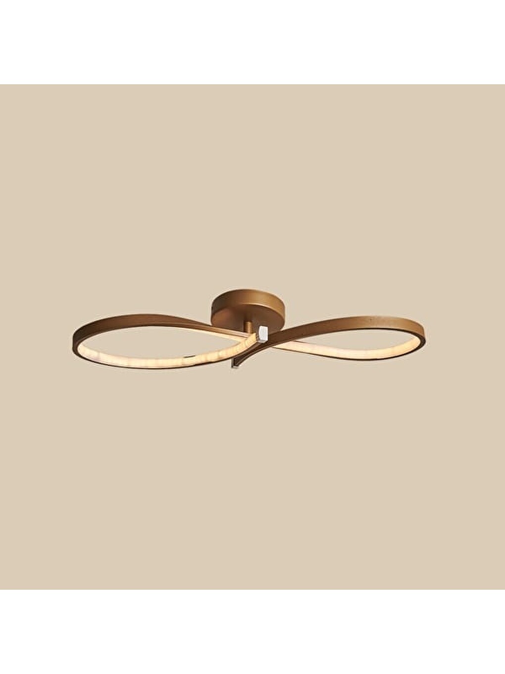 Vetto Eskitme Modern Plafonyer Led Avize - Kahverengi - 38 Watt-1