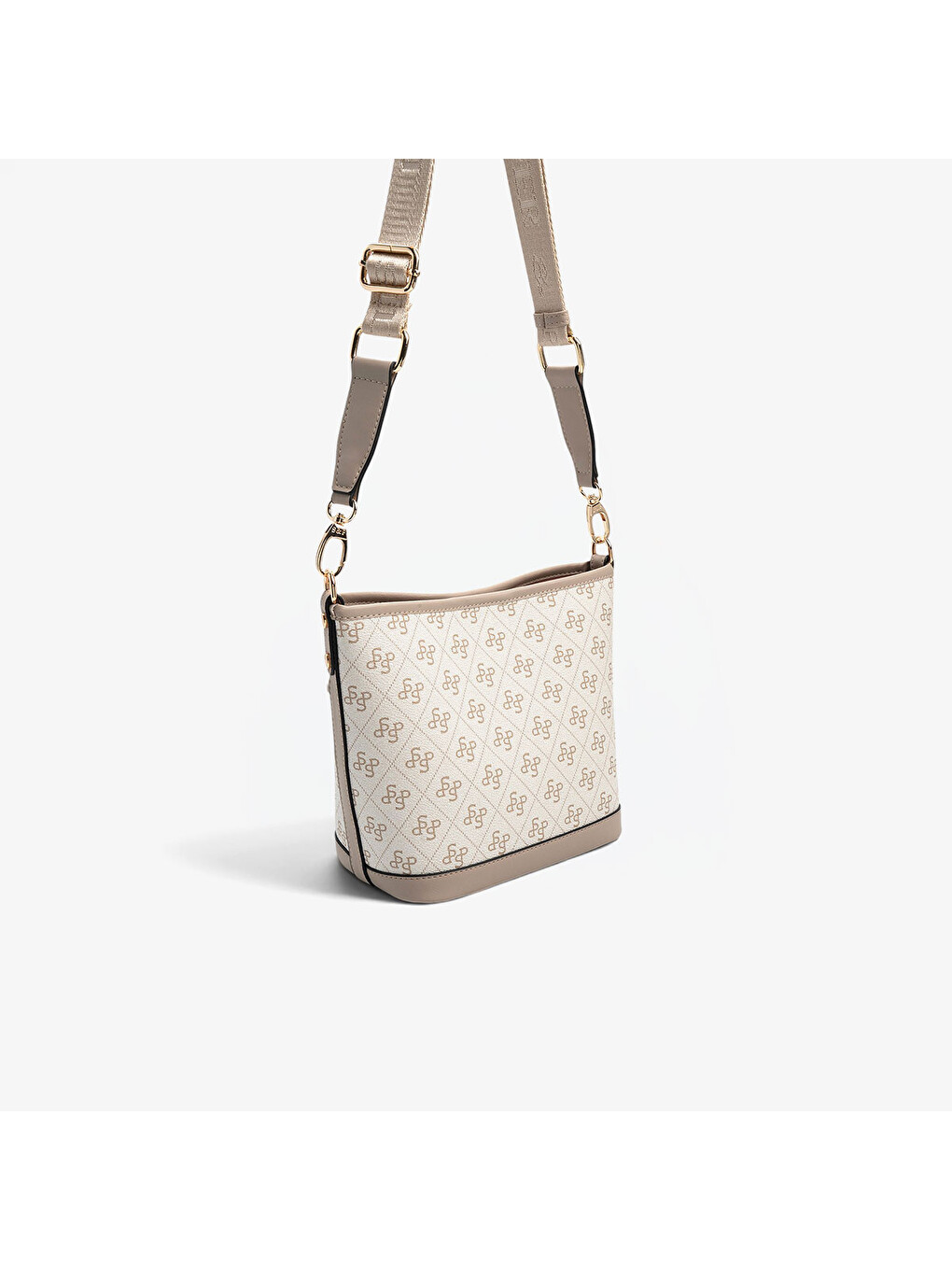 Kahverengi Kadın SP1284-M178 SILVER POLO Omuz Çantası Bej-Kum-4